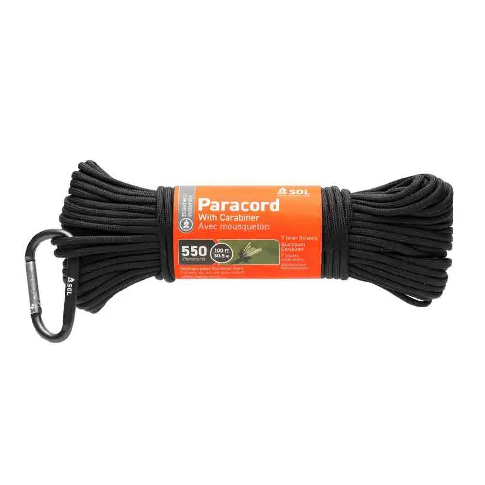 100尺營繩連扣 550 Paracord, 100Ft with Carabiner