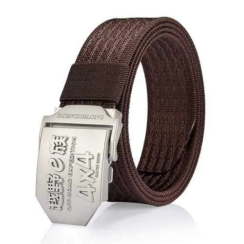 125CM Men Casual Nylon Alloy Buckle Belt Outdoor Sport Army Tactical Jeans Strap