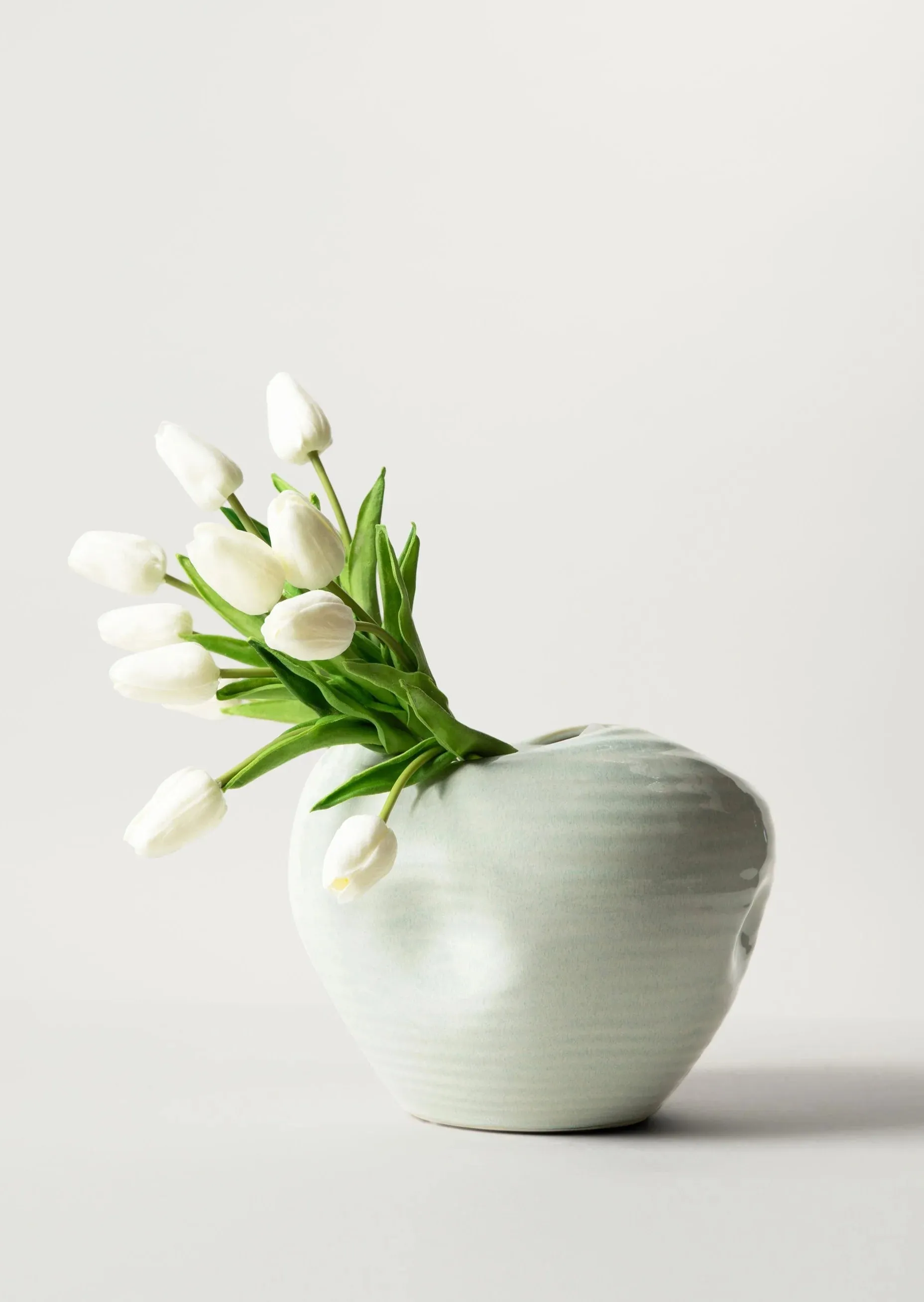 13.5" REAL TOUCH WHITE TULIP