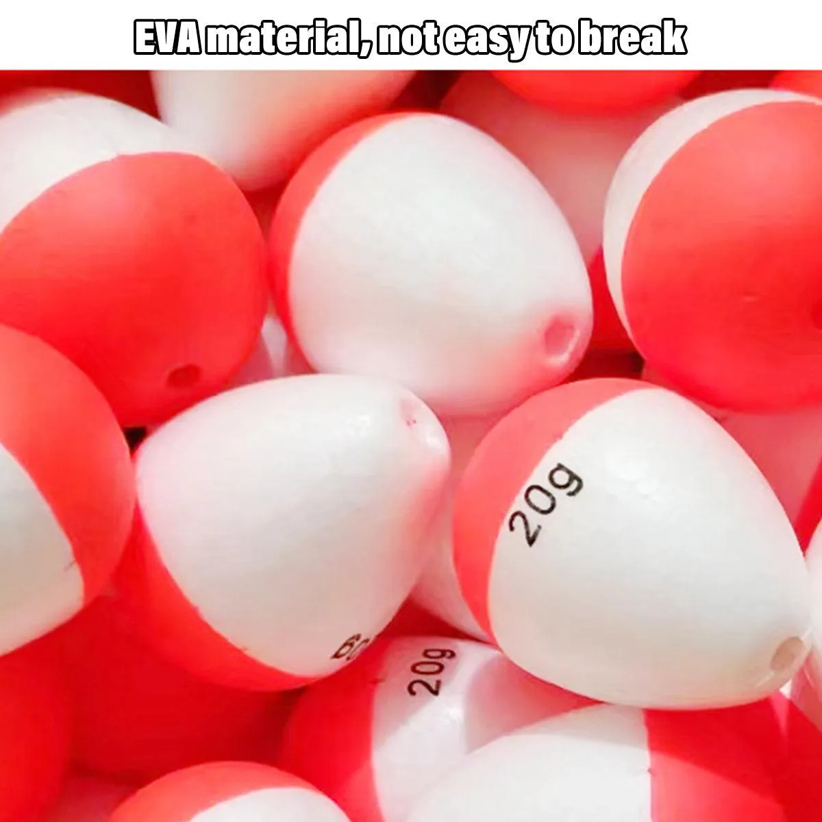14pcs Red and White Fishing Float Bobber Set Buoy Tackle Accessories Freshwater