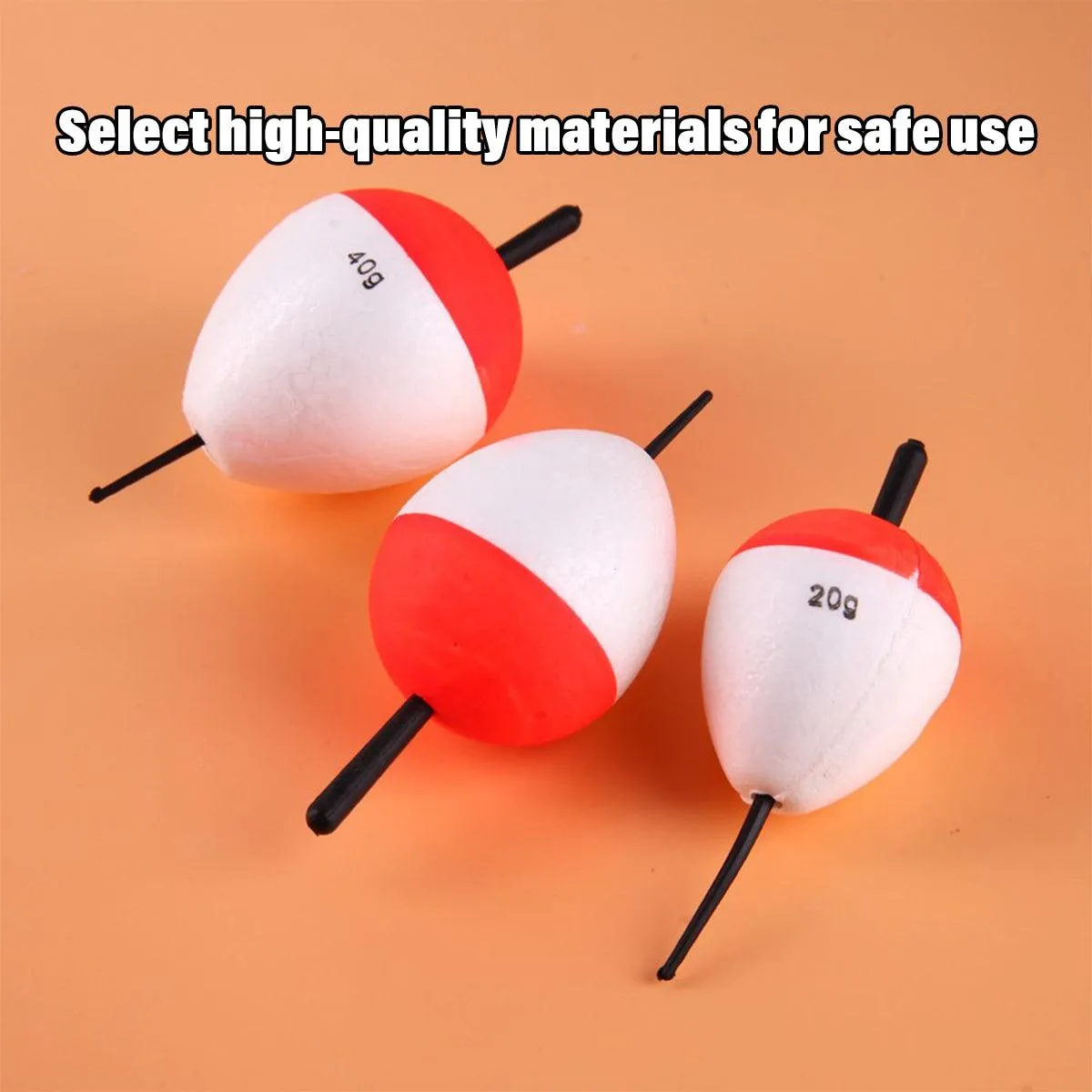 14pcs Red and White Fishing Float Bobber Set Buoy Tackle Accessories Freshwater