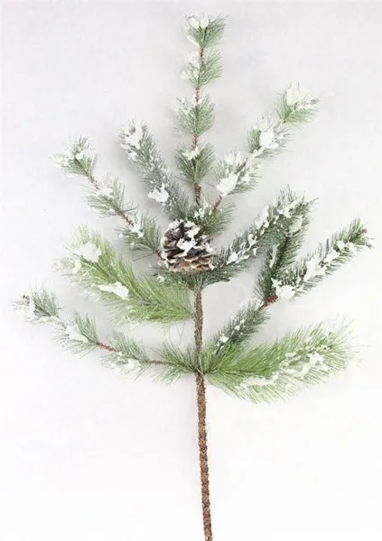 24" Snowdrop Vienna Pine Pinecone Pick - XX8115