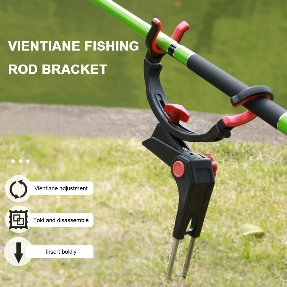 360 Degree Adjustable Fishing Pole Holder Universal Fishing Foldable Bracket