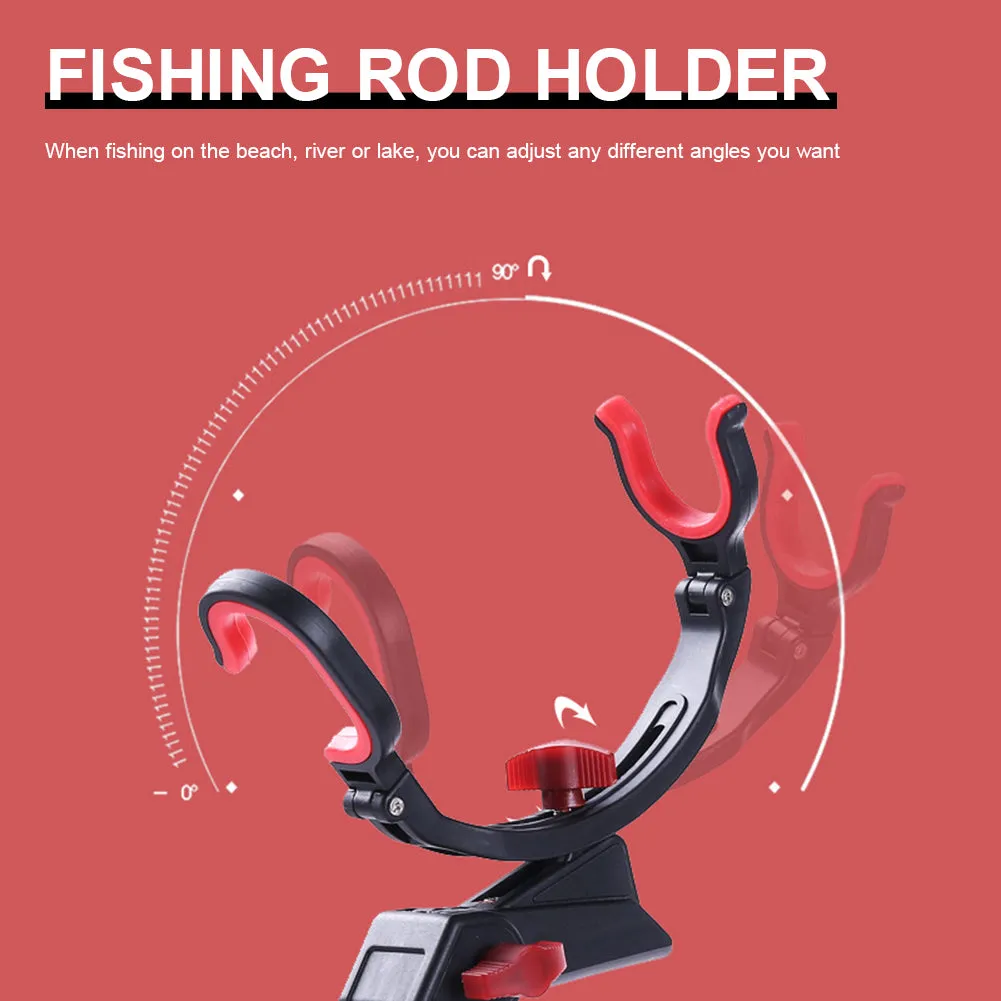 360 Degree Adjustable Fishing Pole Holder Universal Fishing Foldable Bracket