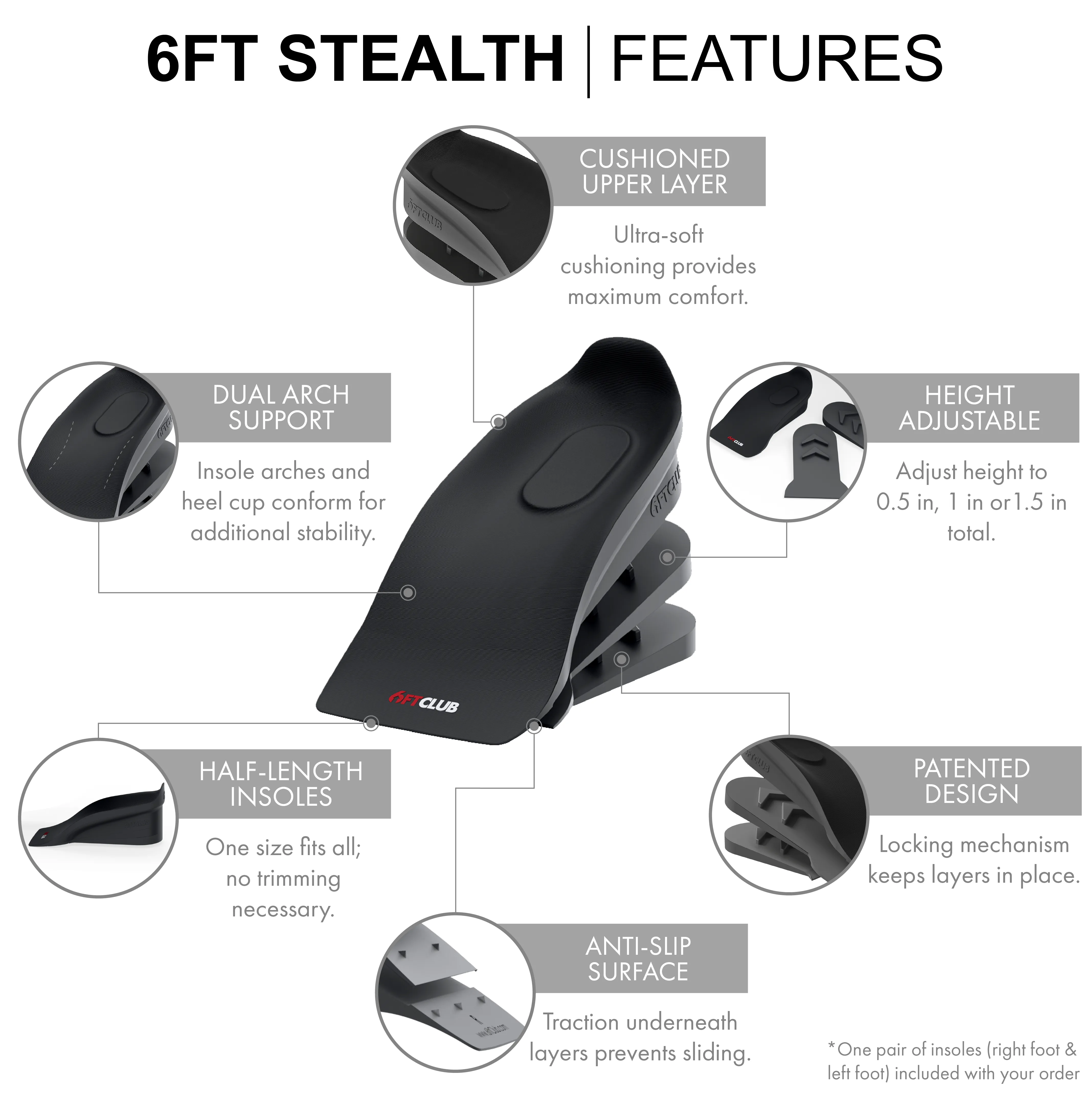 6FT Stealth // Adds  1.5"