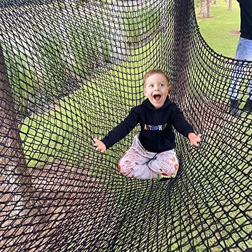 9.8X9.8 FT Kids Playground Net Heavy Duty Play Safety Net Outdoor Climbing Cargo Net Playground Sets for Backyards