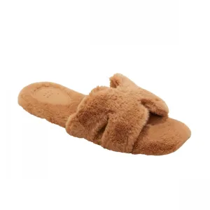 A New Day Womens Sage Slide Slippers 91315735 Tan Brown 7M