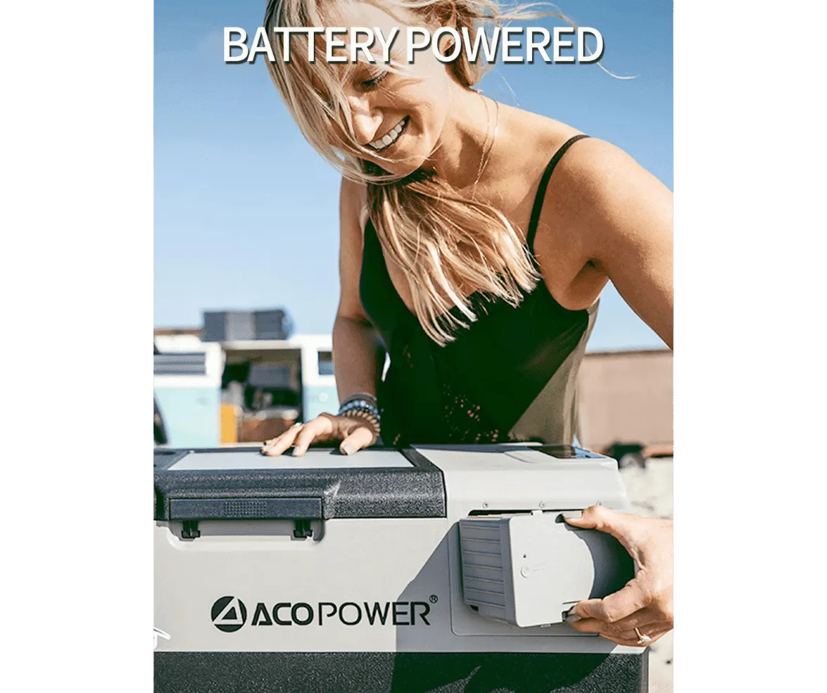 Acopower LionCooler X50A Portable Solar Fridge Freezer, 52 Quarts