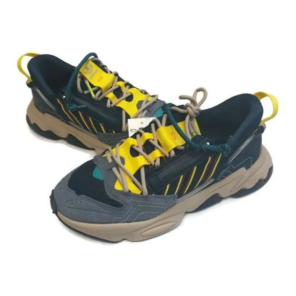 Adidas Ozweego Zip Marathon Running Shoes Sneakers H67663 Legend Ink Yellow Sz 5