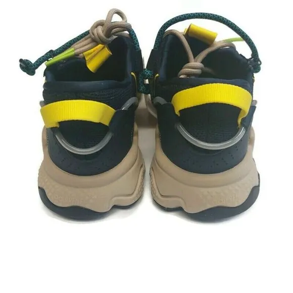 Adidas Ozweego Zip Marathon Running Shoes Sneakers H67663 Legend Ink Yellow Sz 5