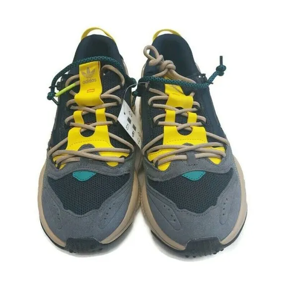 Adidas Ozweego Zip Marathon Running Shoes Sneakers H67663 Legend Ink Yellow Sz 5