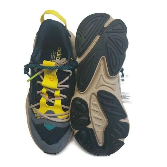 Adidas Ozweego Zip Marathon Running Shoes Sneakers H67663 Legend Ink Yellow Sz 5