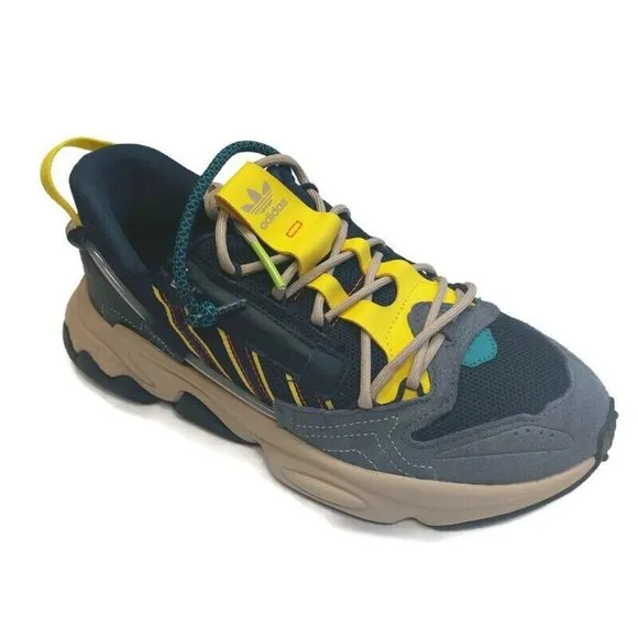 Adidas Ozweego Zip Marathon Running Shoes Sneakers H67663 Legend Ink Yellow Sz 5