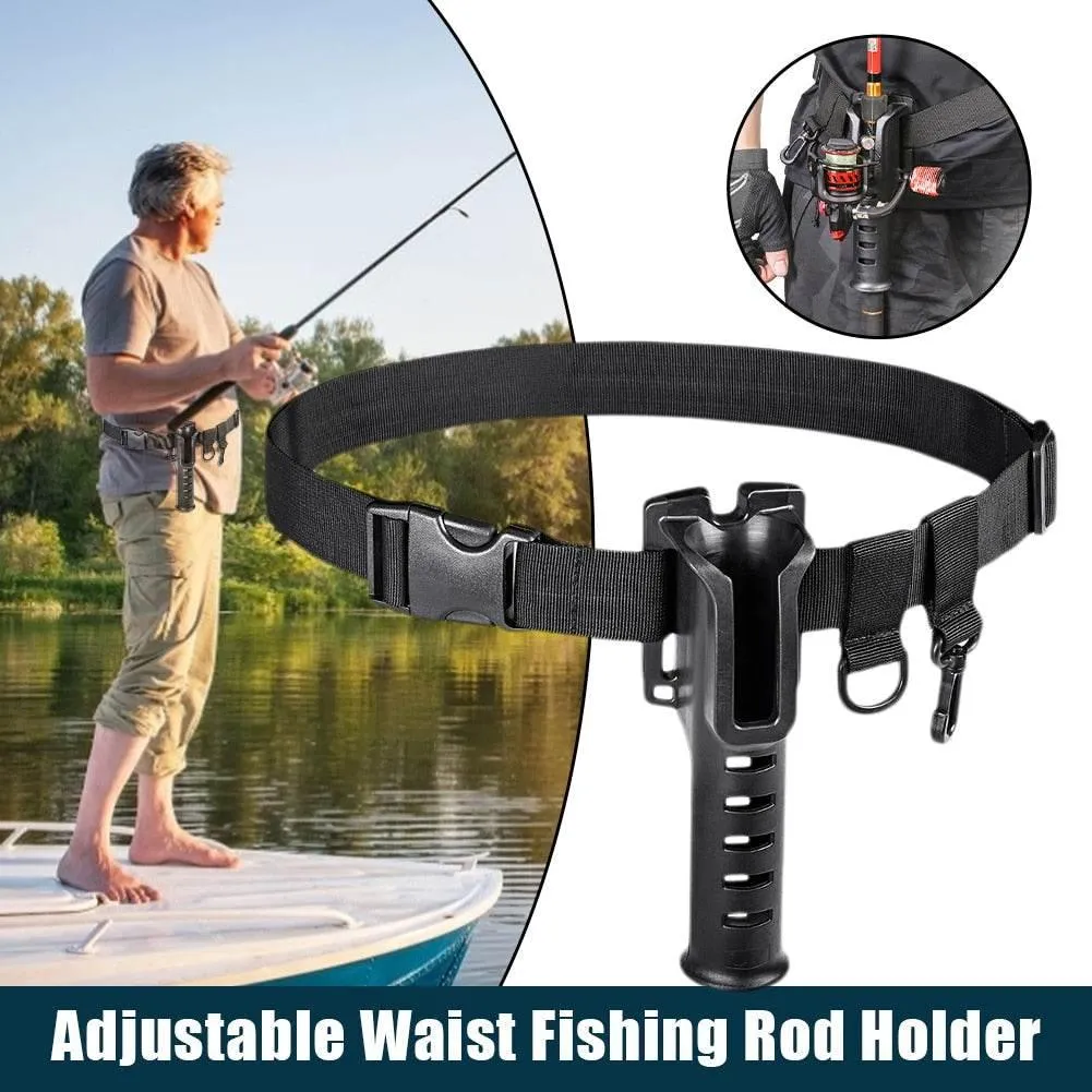 Adjustable Fishing Rod Holder Belt - Fishing Gear Accessory