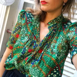 Adventure Muse™ | Women's Adventure Print Blouse | Lightweight Fabric, Relaxed Fit & Breathable Design
