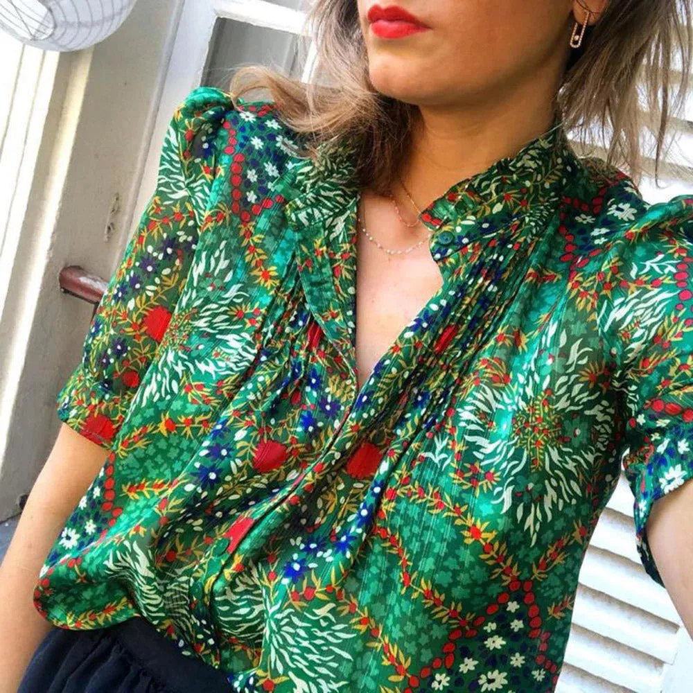 Adventure Muse™ | Women's Adventure Print Blouse | Lightweight Fabric, Relaxed Fit & Breathable Design