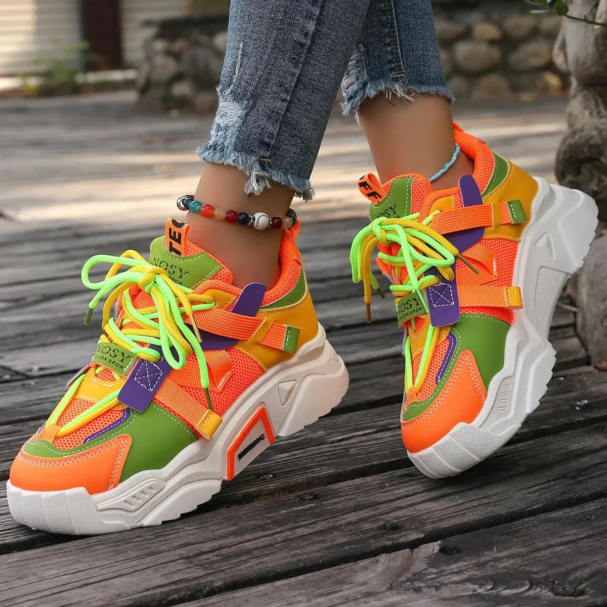 AJCR Versatile Outdoor Casual Vulcanize Shoes Zapatos De Mujer
