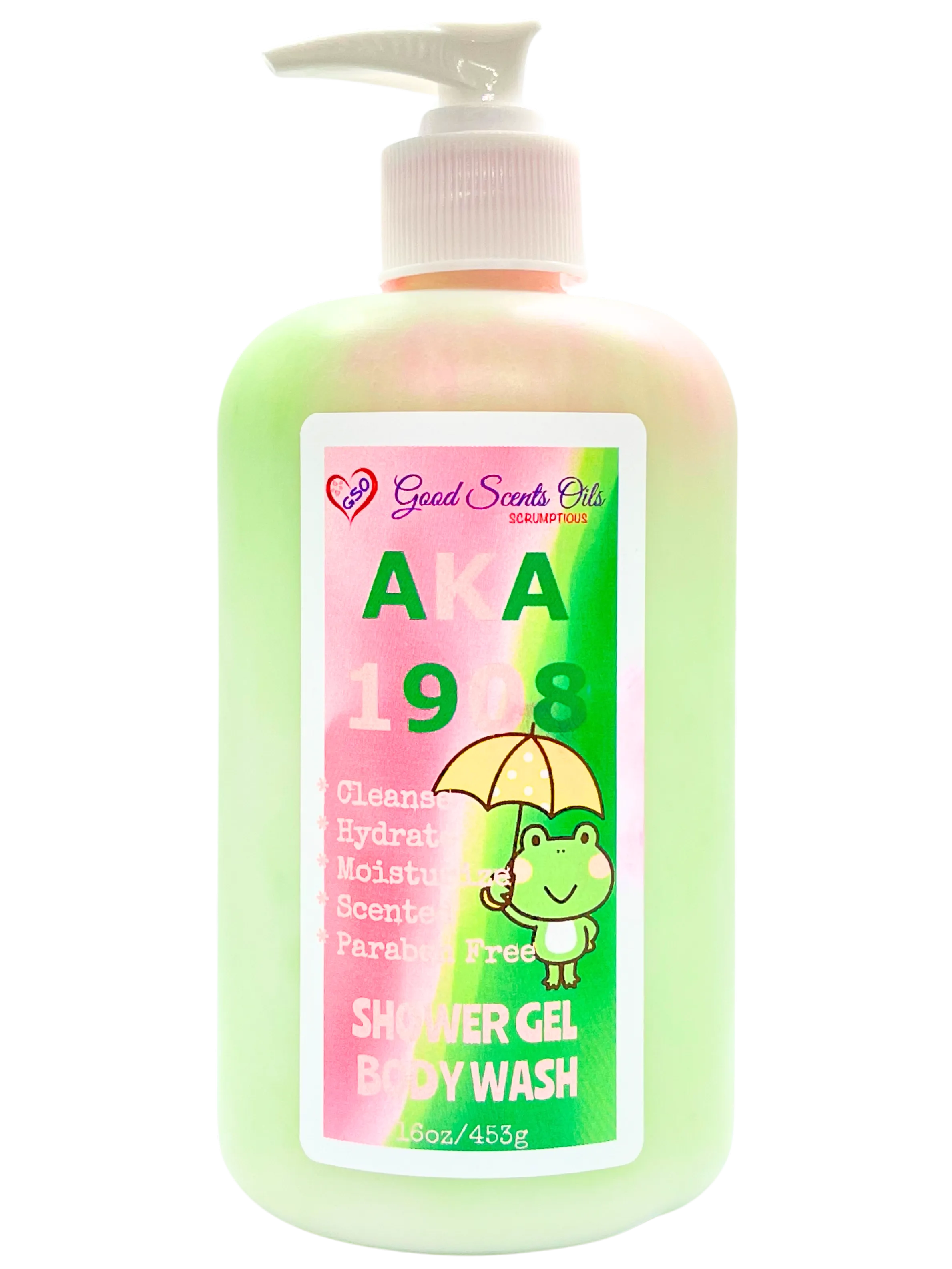 AKA (INSPIRED) PINK & GREEN SHOWER GEL