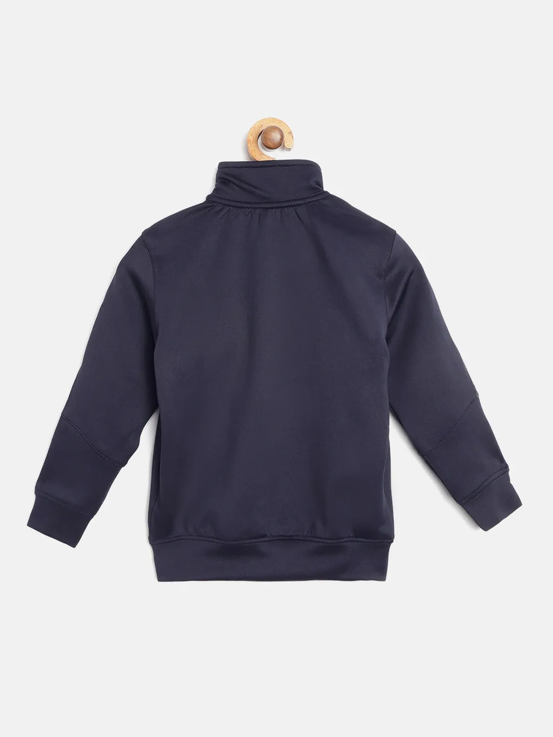 Alcis Kids-Boys Solid Navy Blue Sweatshirts