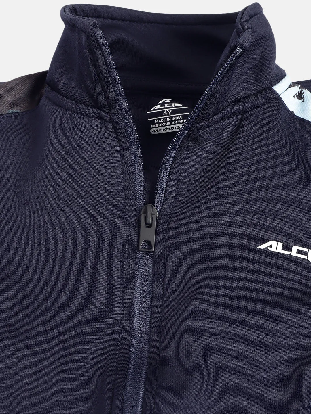 Alcis Kids-Boys Solid Navy Blue Sweatshirts