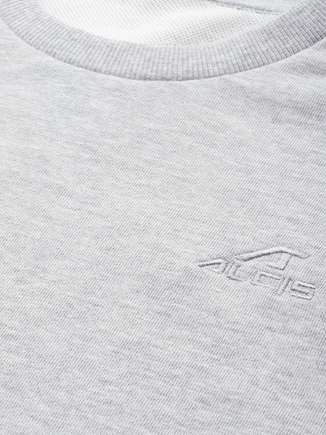 Alcis Men Solid Grey Sweatshirts