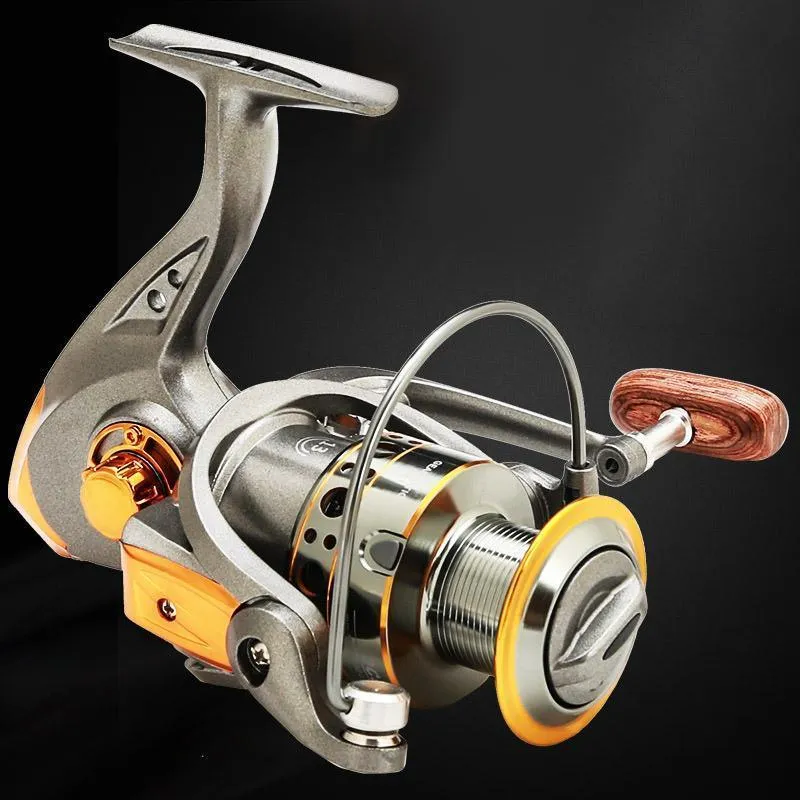 All-Metal Spinning Fishing Reel Sea Pole Fishing Gear Wire Cup Fishing Rod