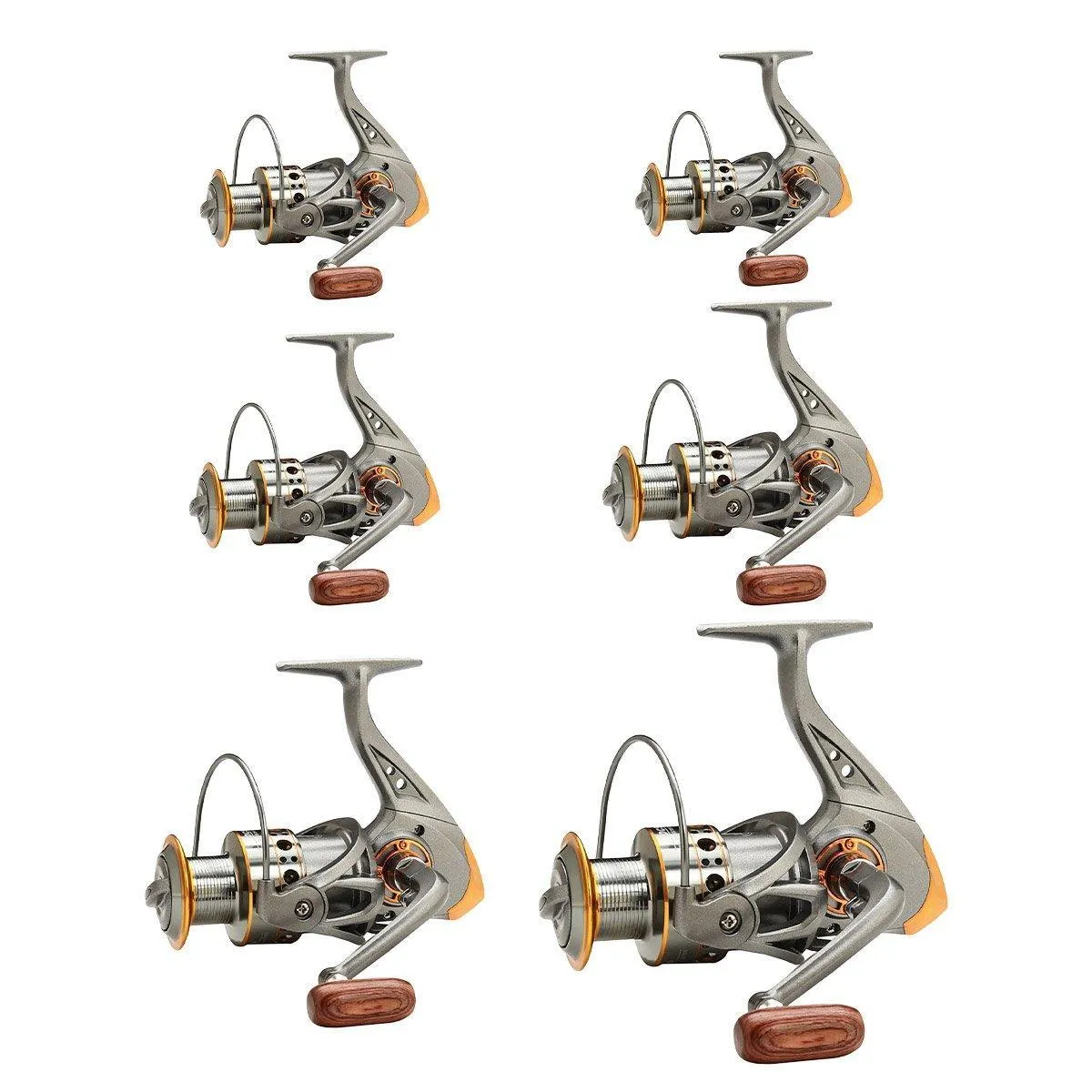 All-Metal Spinning Fishing Reel Sea Pole Fishing Gear Wire Cup Fishing Rod