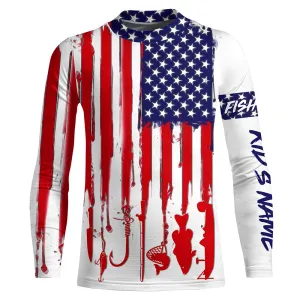 American flag UV protection fishing shirt fishing jersey for Kid A11