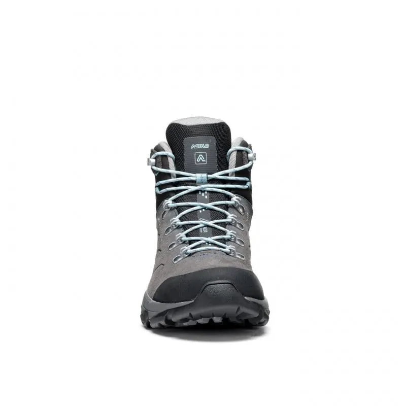 Asolo Acadia Mid Leather GTX Womens Bunion Fit Hiking Boots - Graphite/Sky Blue