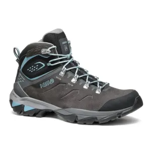 Asolo Acadia Mid Leather GTX Womens Bunion Fit Hiking Boots - Graphite/Sky Blue