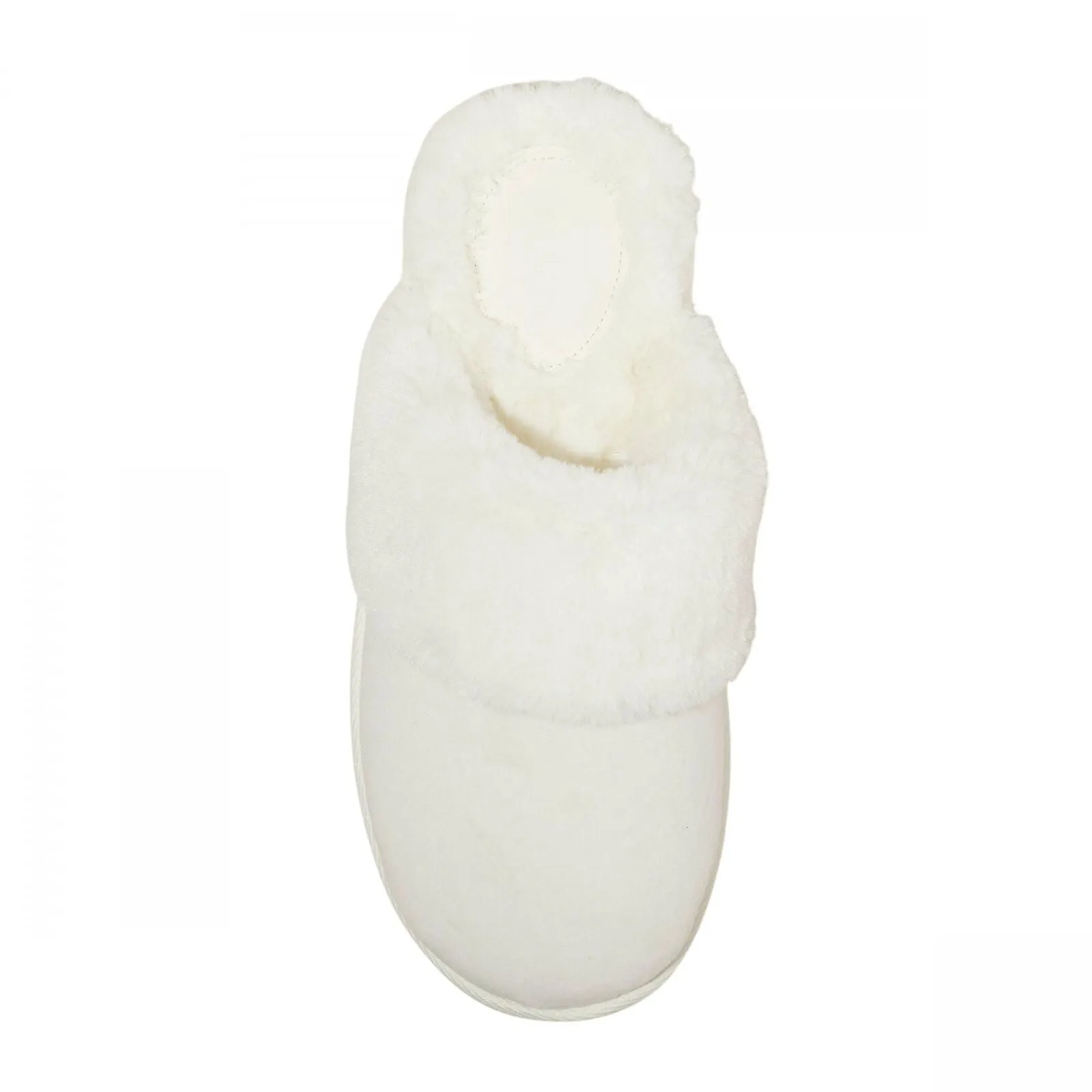 Auden Womens Rae Velvet Scuff Slippers 91639574 Cream Off White M (7/8)