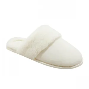 Auden Womens Rae Velvet Scuff Slippers 91639574 Cream Off White M (7/8)