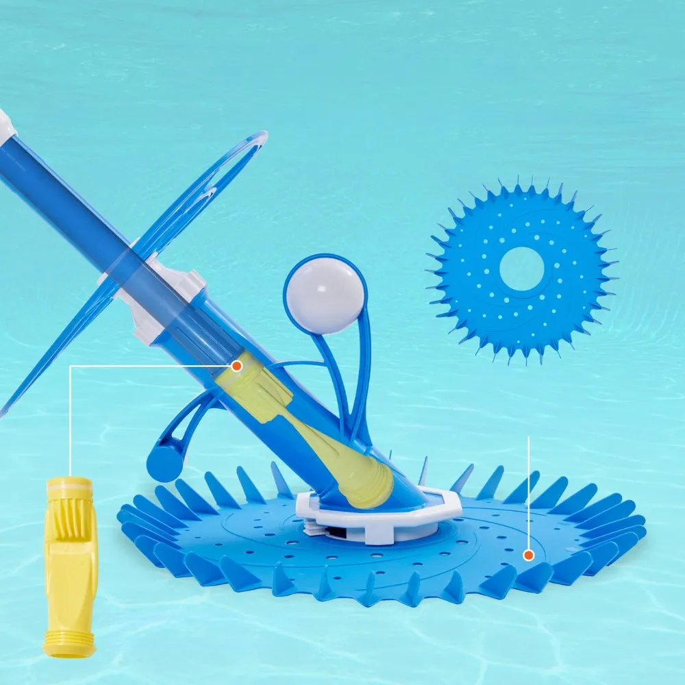 Automatic Suction Pool Cleaner Pool Vacuum Cleaner With Diaphragm Fin Disc Side Climbing Pool Cleaner