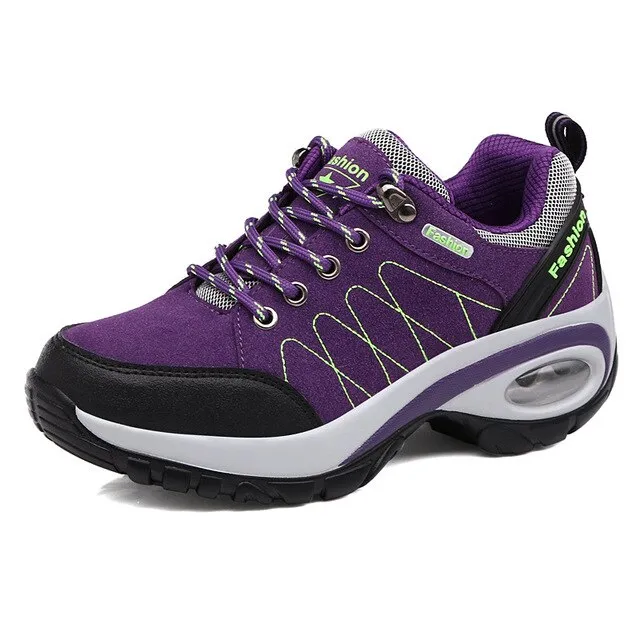 Autumn Winter Female Work Shoes Sneakers Women Outdoor Non-slip Wear-resistant Travel Shoes Casual Air Cushion Shoes Cotton Shoe