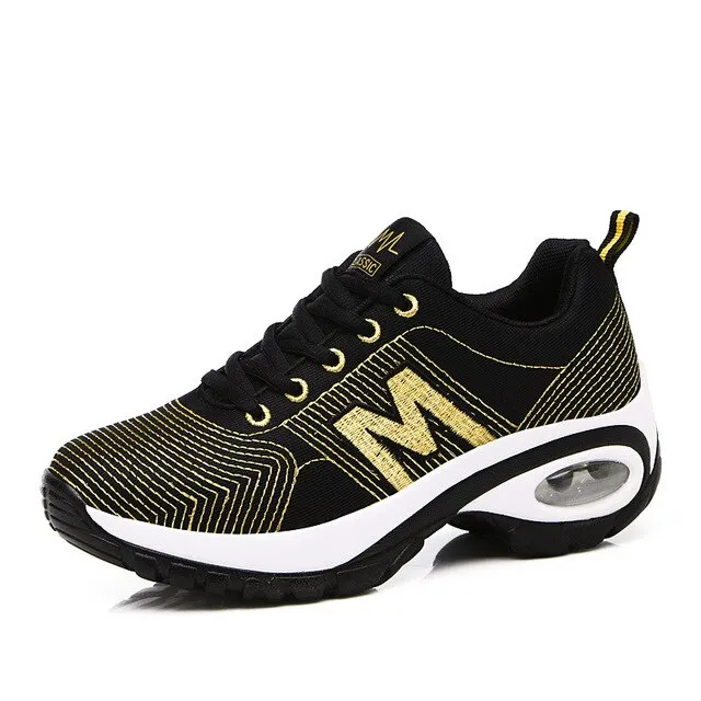 Autumn Winter Female Work Shoes Sneakers Women Outdoor Non-slip Wear-resistant Travel Shoes Casual Air Cushion Shoes Cotton Shoe