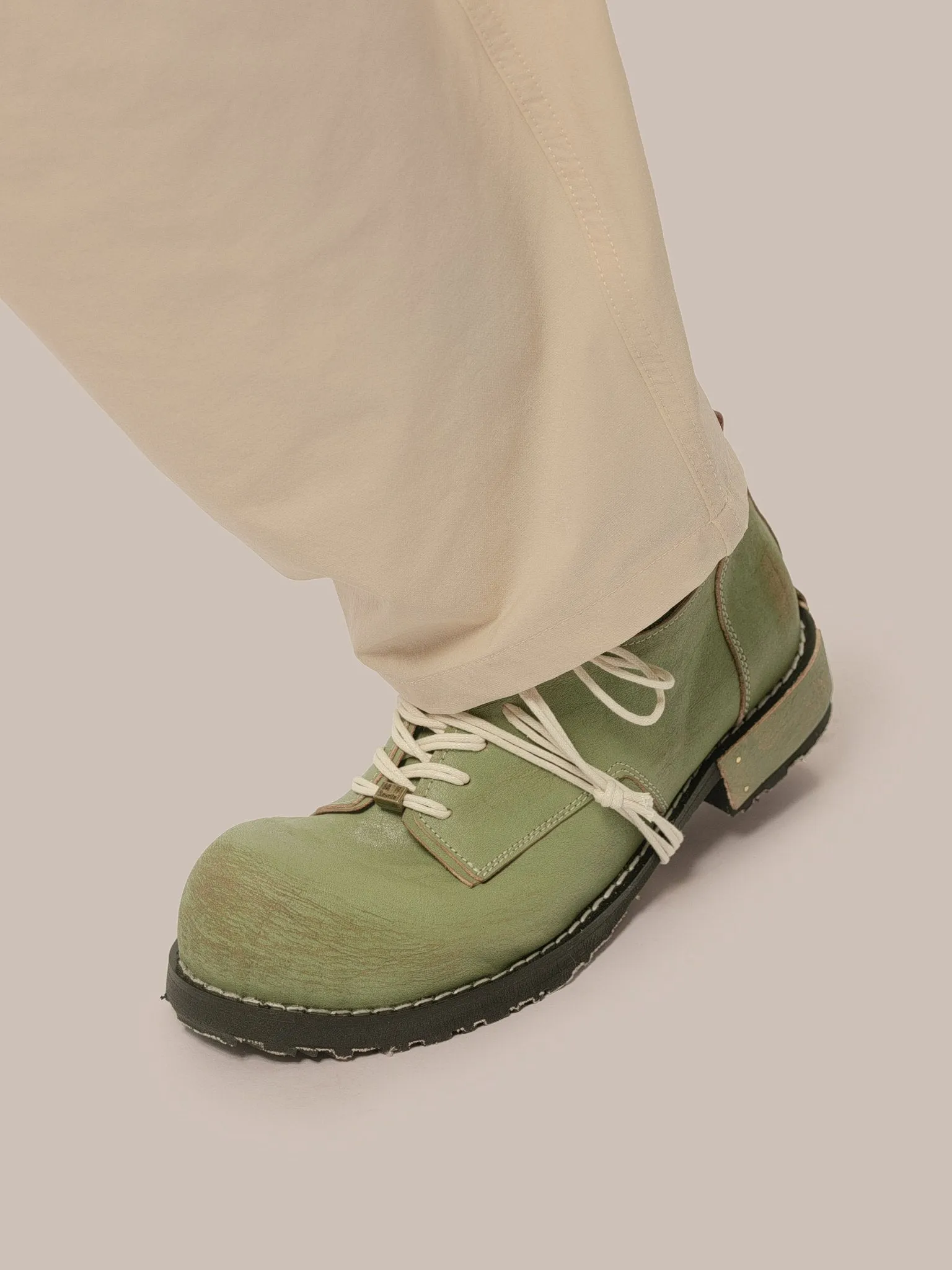 Avocado retro spring and summer men's and women's leather shoes