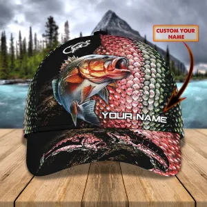 Bass Fishing Classic Cap Custom Name tt99-389