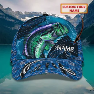 Bass Fishing Everday - Personalized Name Cap - Loop - Nt168 - Ct032