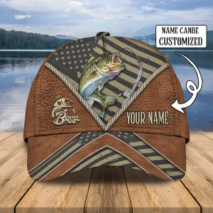 Bass Fishing Personalized Name Cap - Lta98