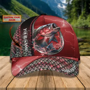Bass Fishing - Personalized Name Cap - Nmd 49