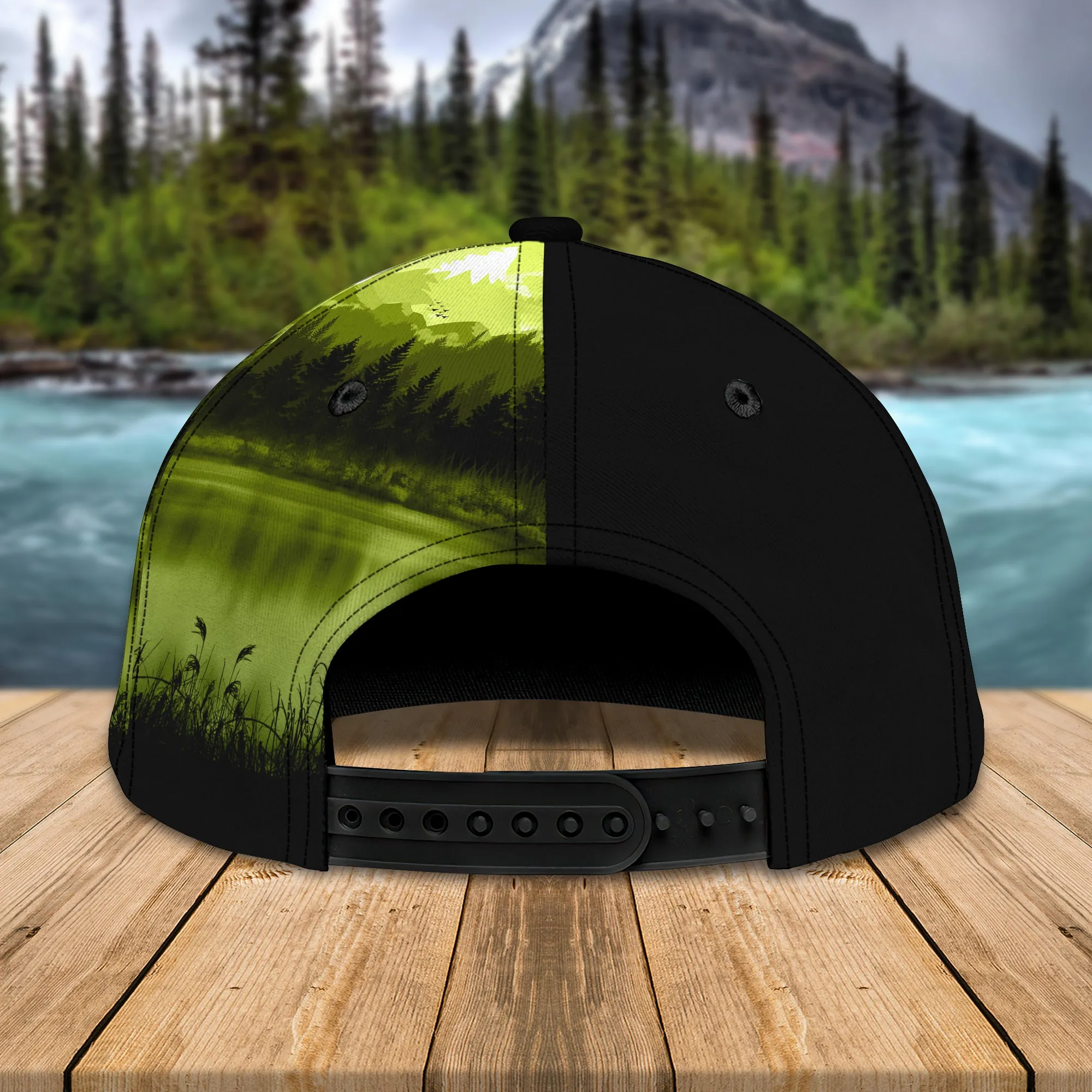 Bass Fishing- Skull- Personalized Name Cap 20 - Lta98