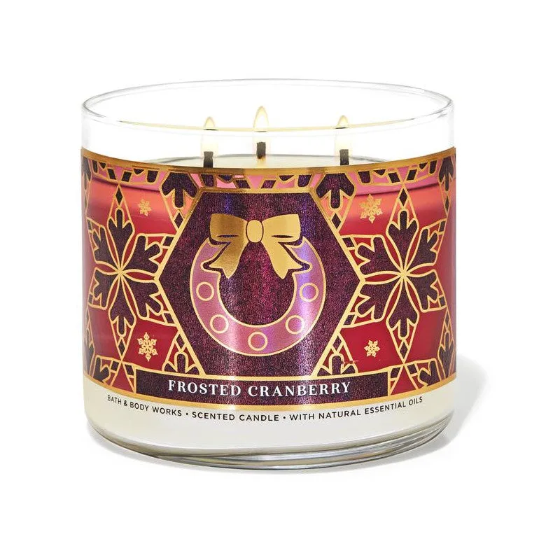 Bath & Body Works Frosted Cranberry Scented Candle