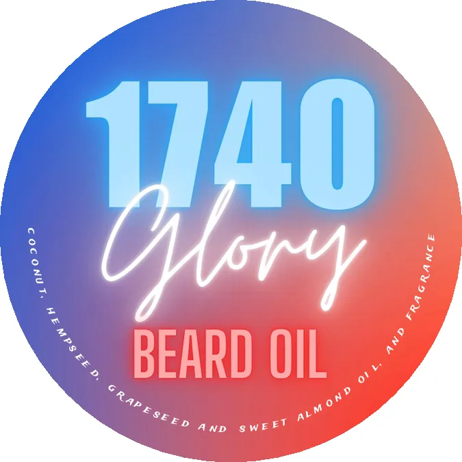 Beard Oils in glass bottles