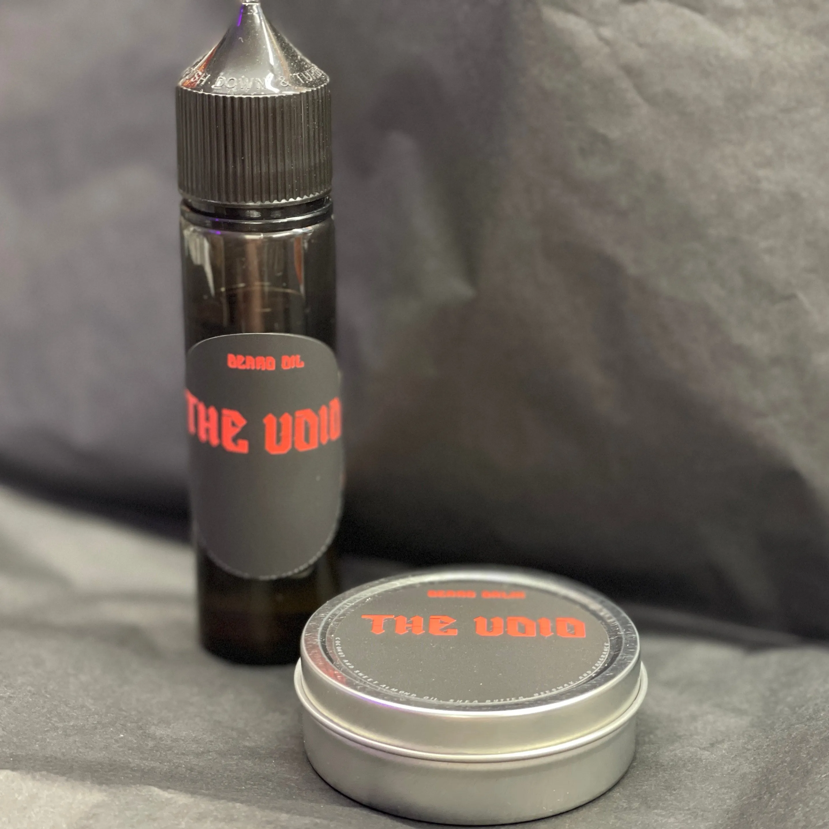 Beard Oils in glass bottles