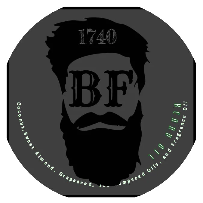 Beard Oils in glass bottles