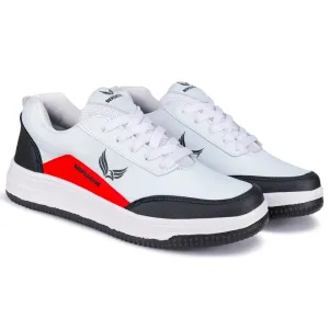 Bersache Sneaker Loafers Casual with extra comfort sneakers For Men9115-Red