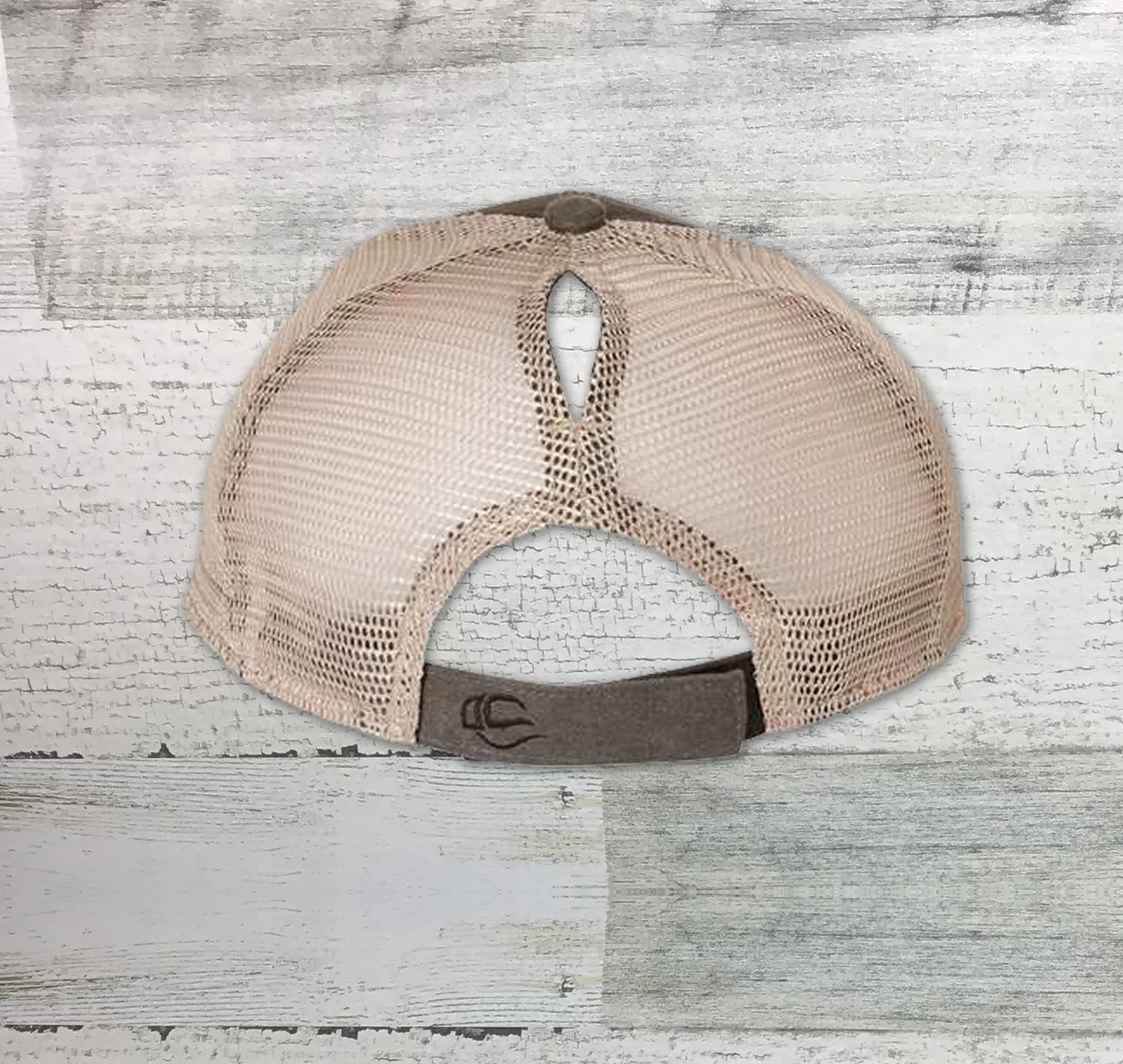 Big Bass Tuff - Bass fishing Hat - Ponytail Mesh-Back Cap - Womens fit