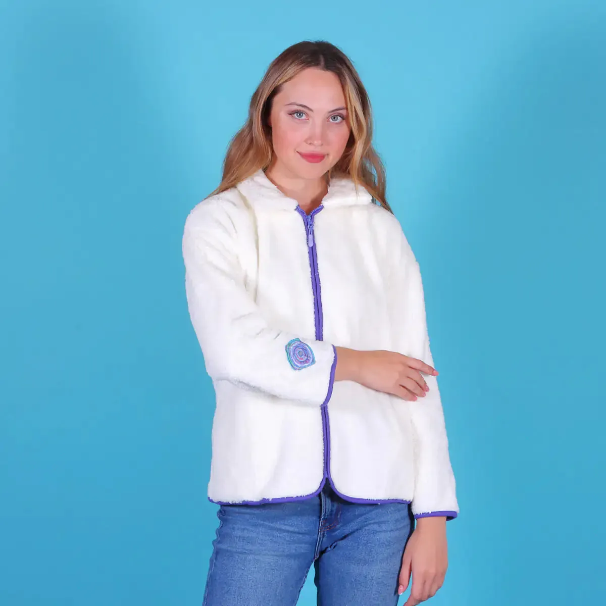 Biggdesign Evil Eye Womens Fleece Jacket