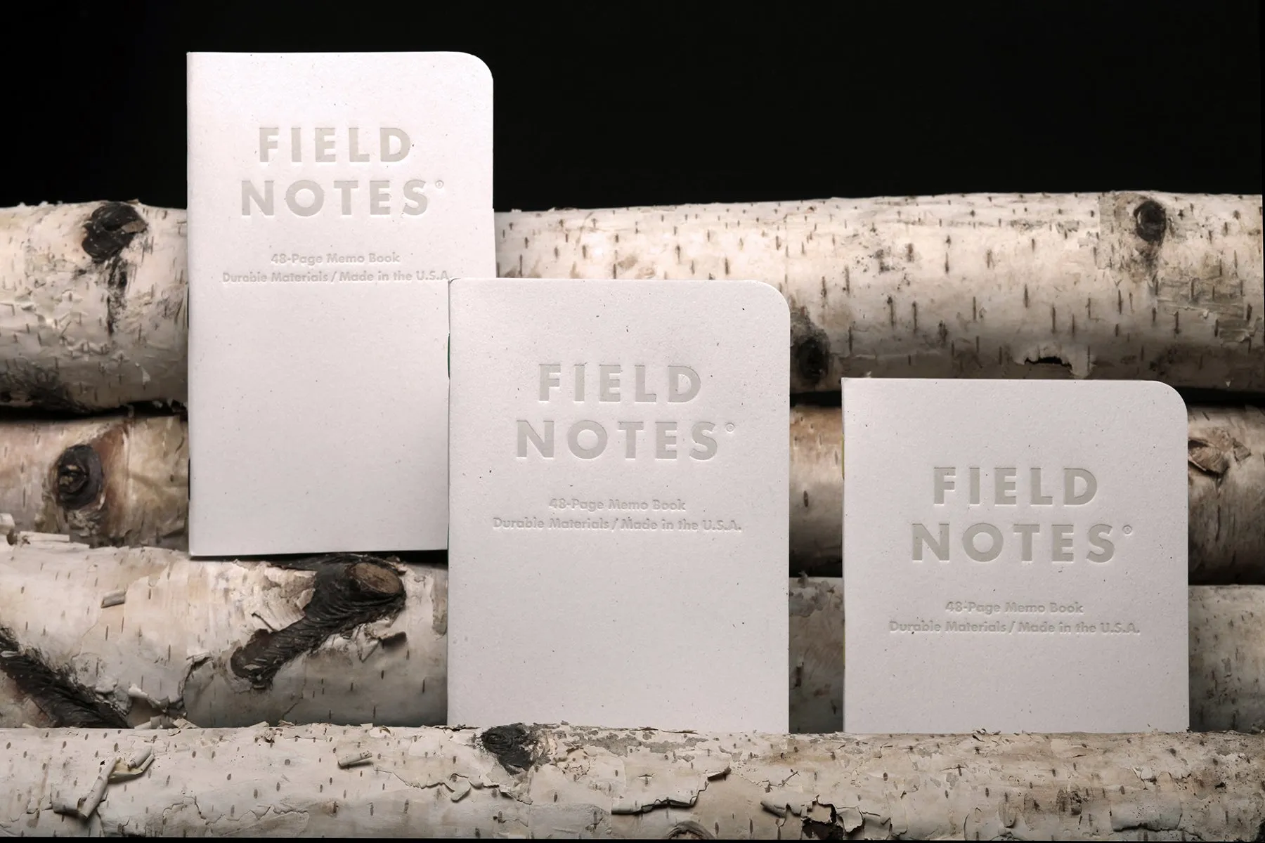 Birch Bark Memo Notebooks - 3 pack