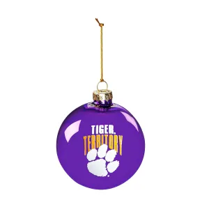 Blown Glass Ornament, Clemson University,3ot912bgo